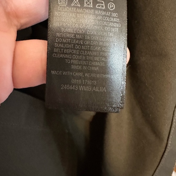 Ted Baker Ailiia Tie Waist Utility Shirt Olive Green Size 4 Army Preppy Belted - Picture 4 of 6